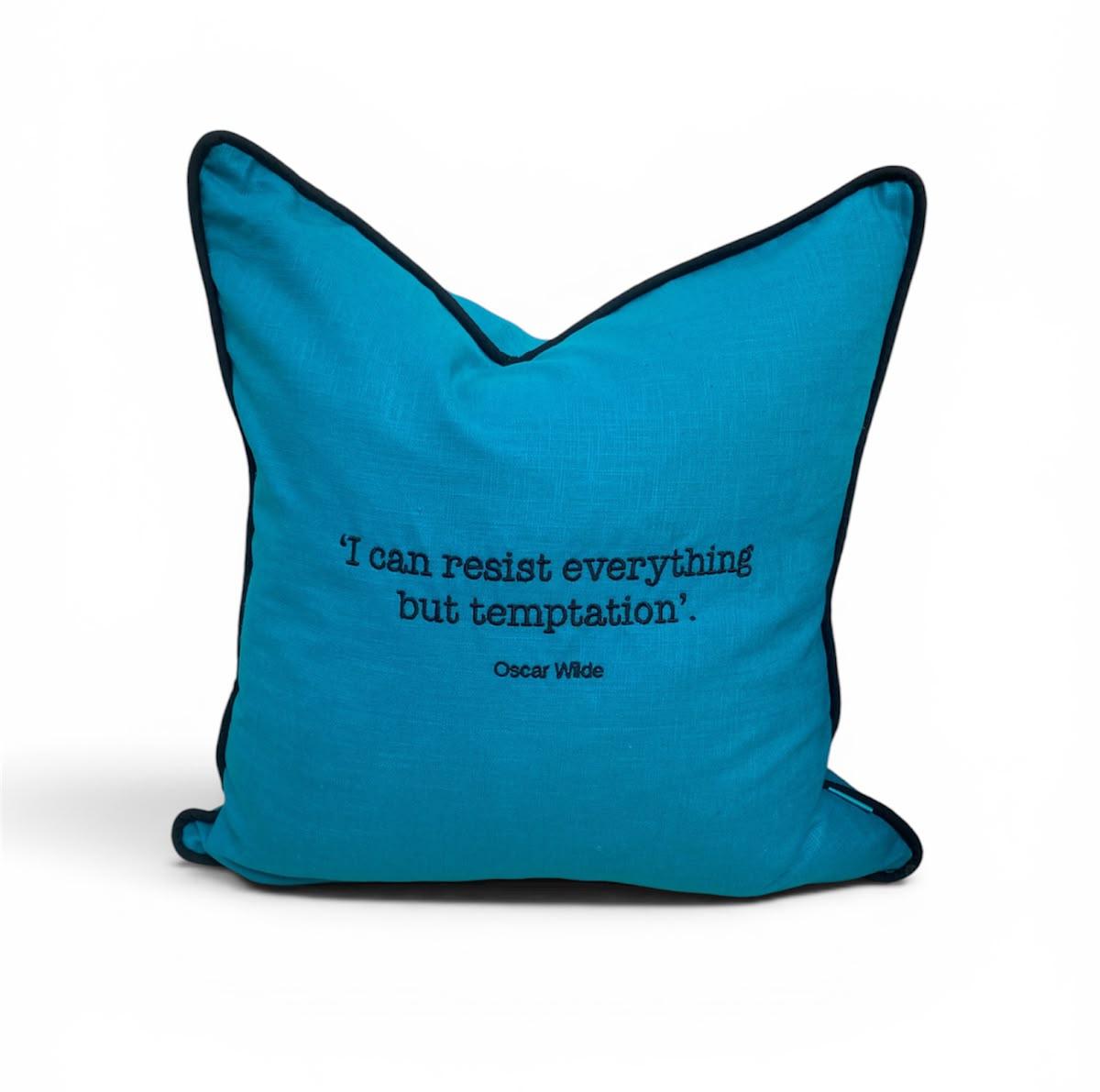 Irish Linen Oscar Wilde Cushion