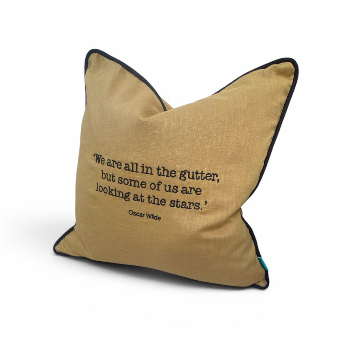 Irish Linen Oscar Wilde Cushion