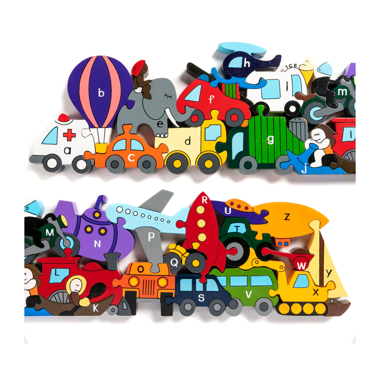 Alphabet Transport Jigsaw