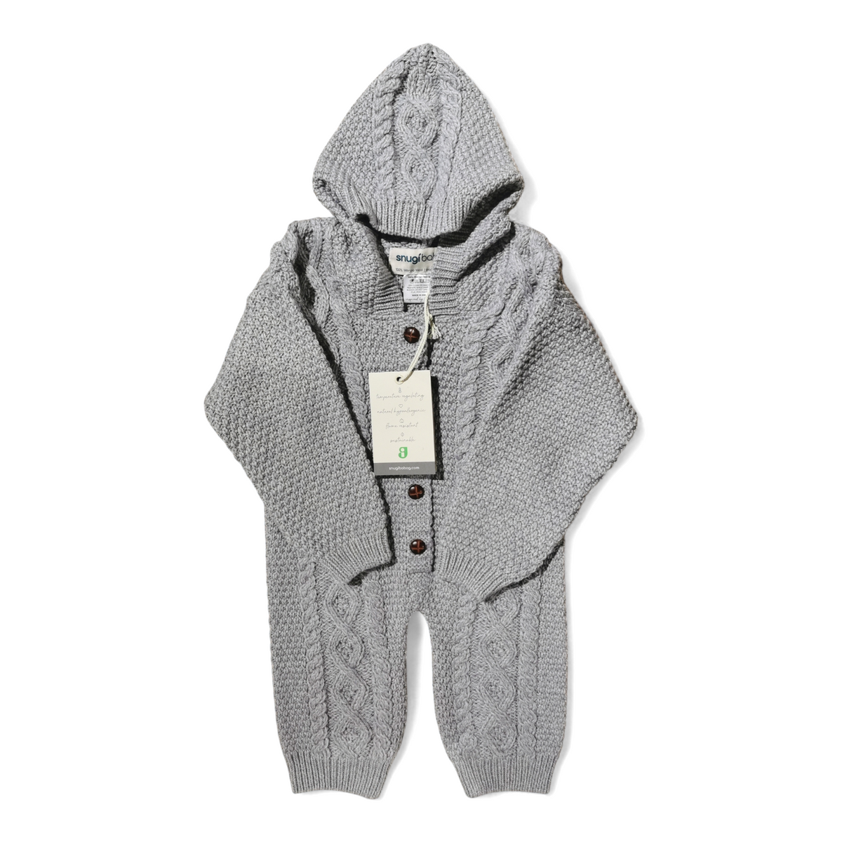 Baby's Knitted Romper Suit