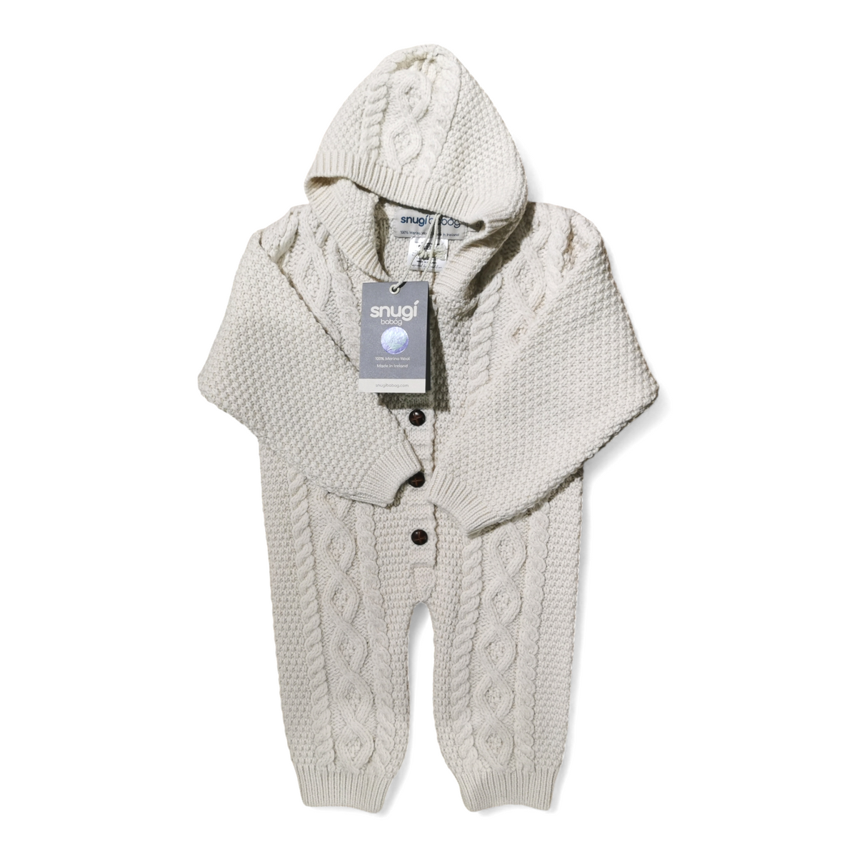 Baby's Knitted Romper Suit