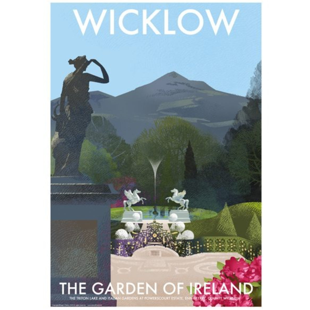 A4 Poster, Sugarloaf from Powerscourt