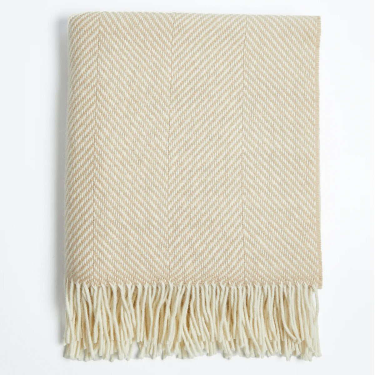Foxford Bone Herringbone Throw