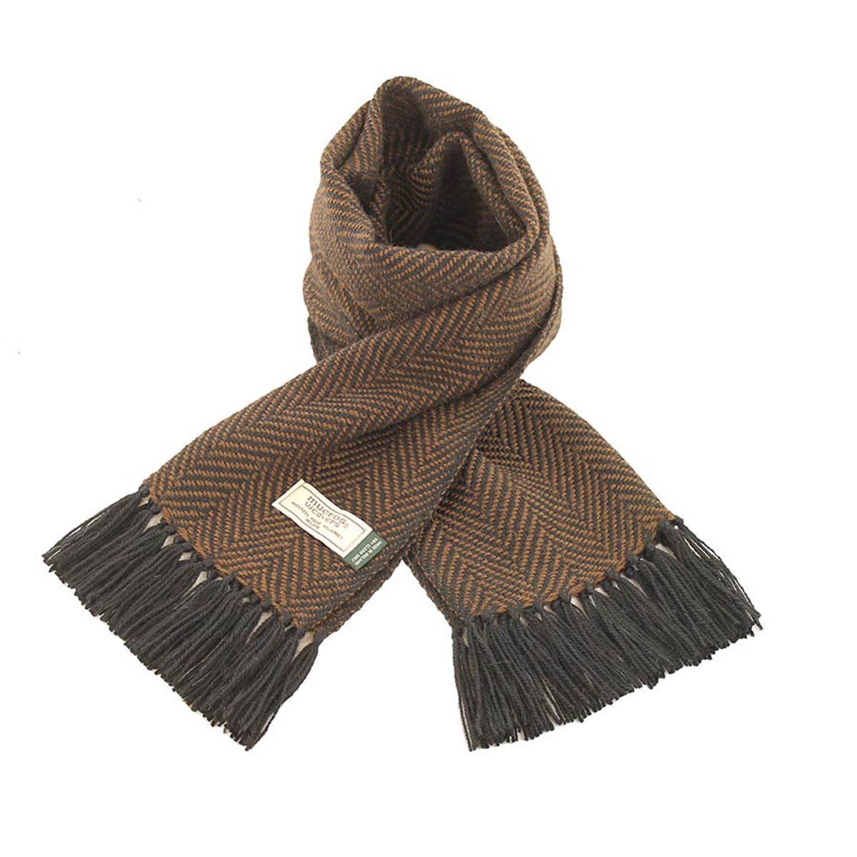Alpaca Scarf (Brown / Black)