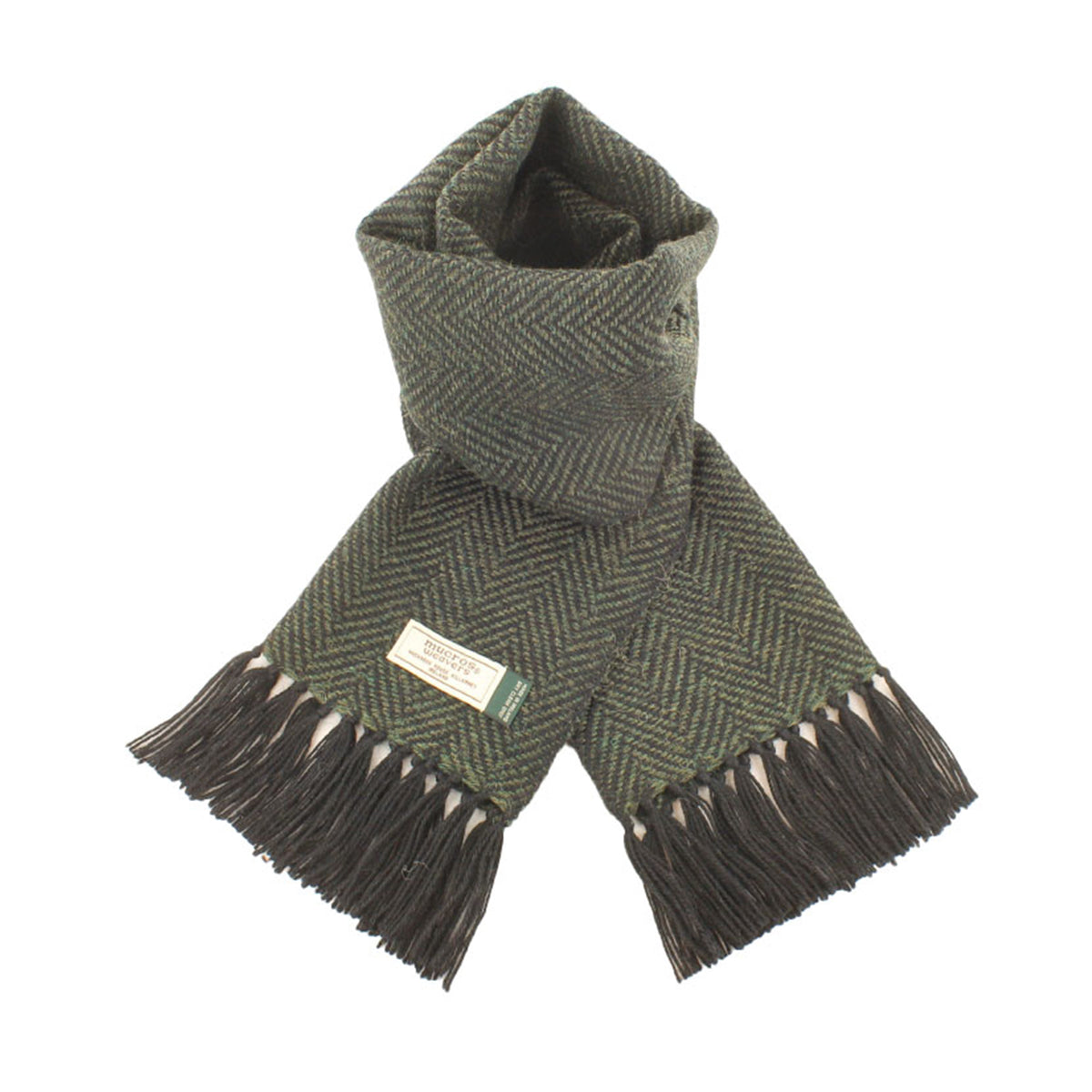 Alpaca Scarf (Green / Black)